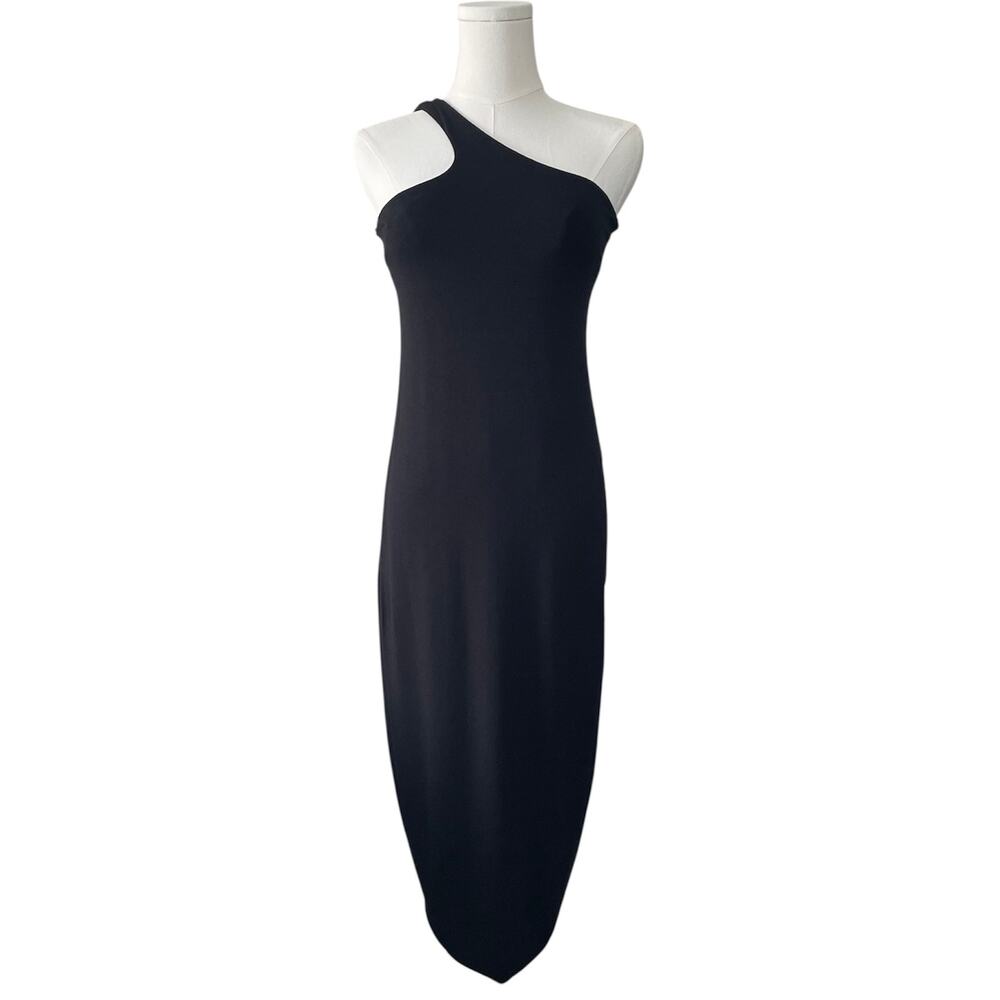 Velvet by Graham & Spencer Olivia One Shoulder Midi Dress, Womens M, Elegant